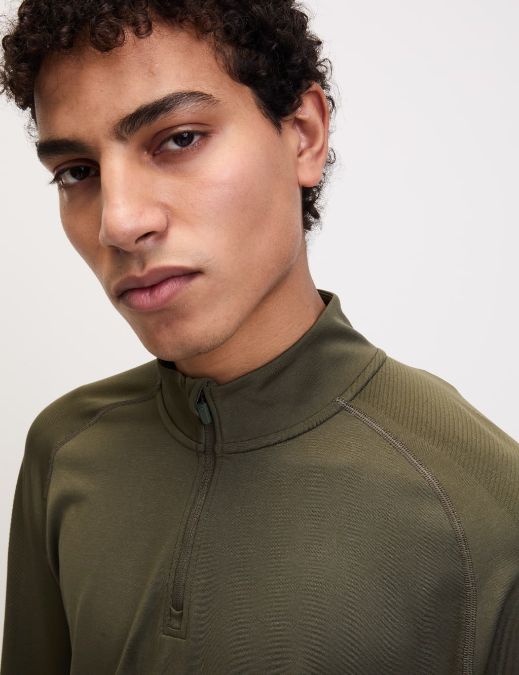 Funnel Neck Half Zip Top 3 of 6