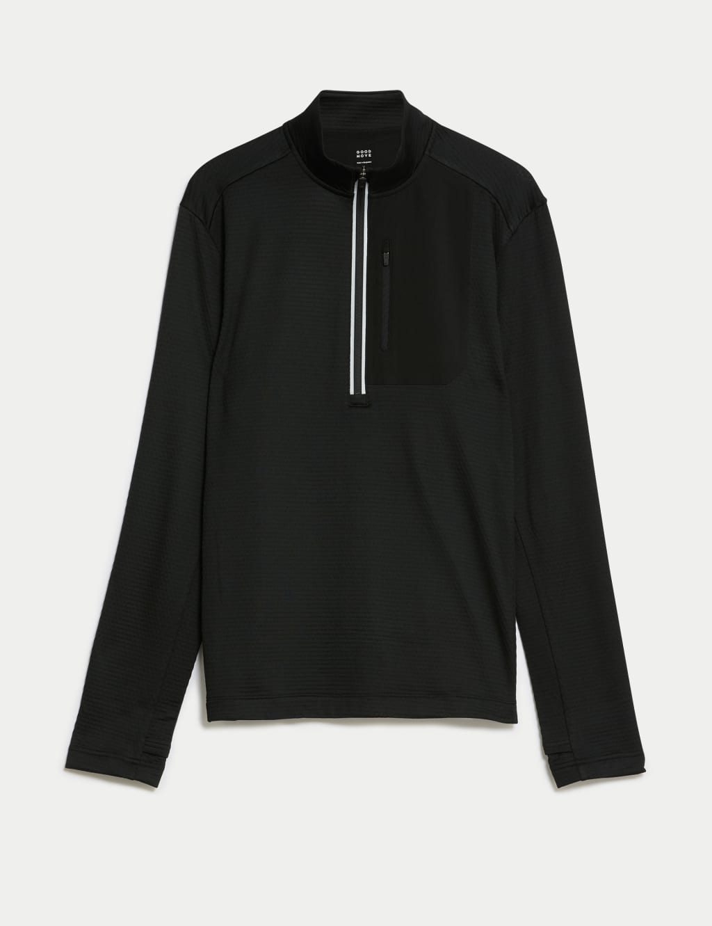 Half Zip Long Sleeve Top Goodmove M S