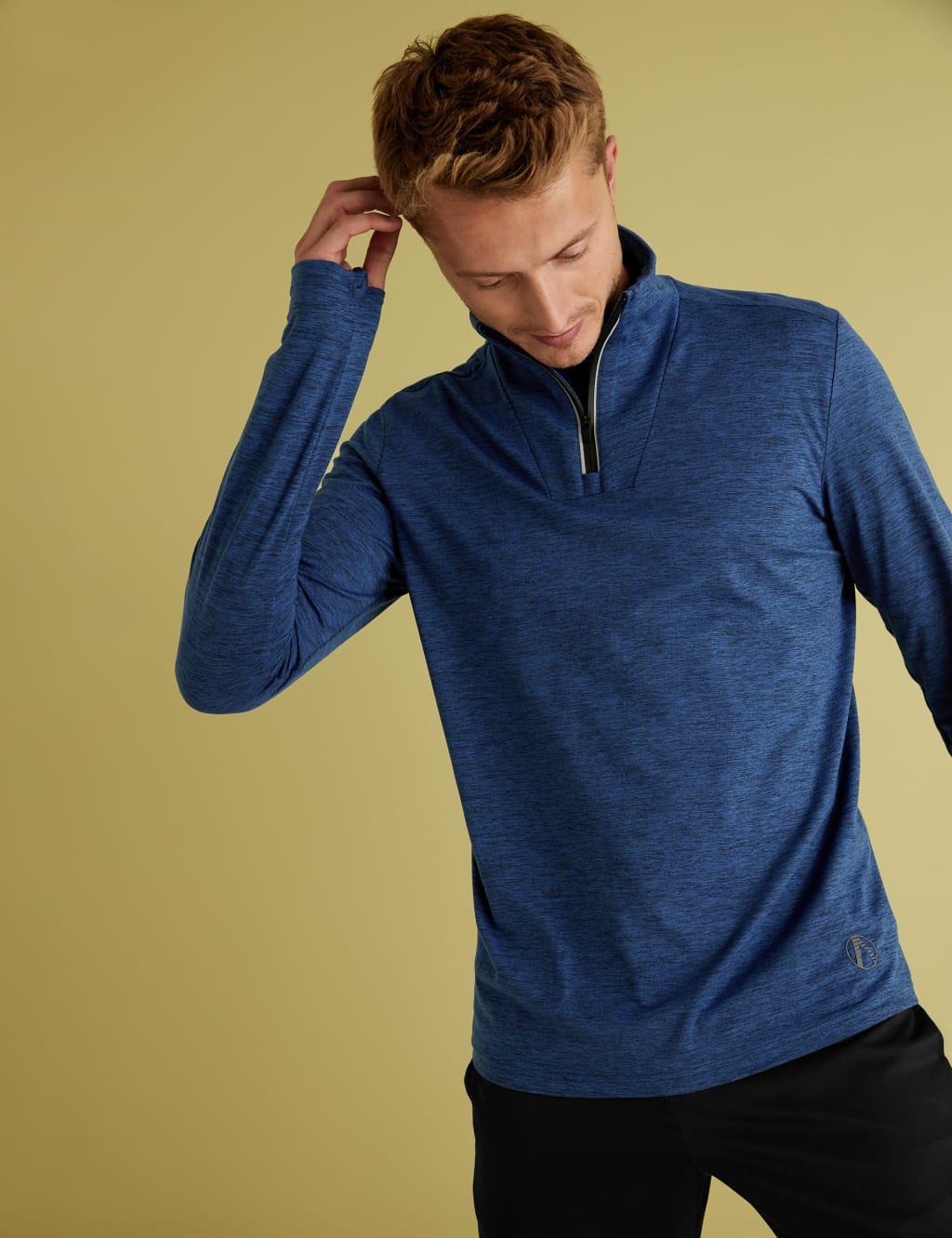 Active Half Zip Long Sleeve Top M S Collection M S