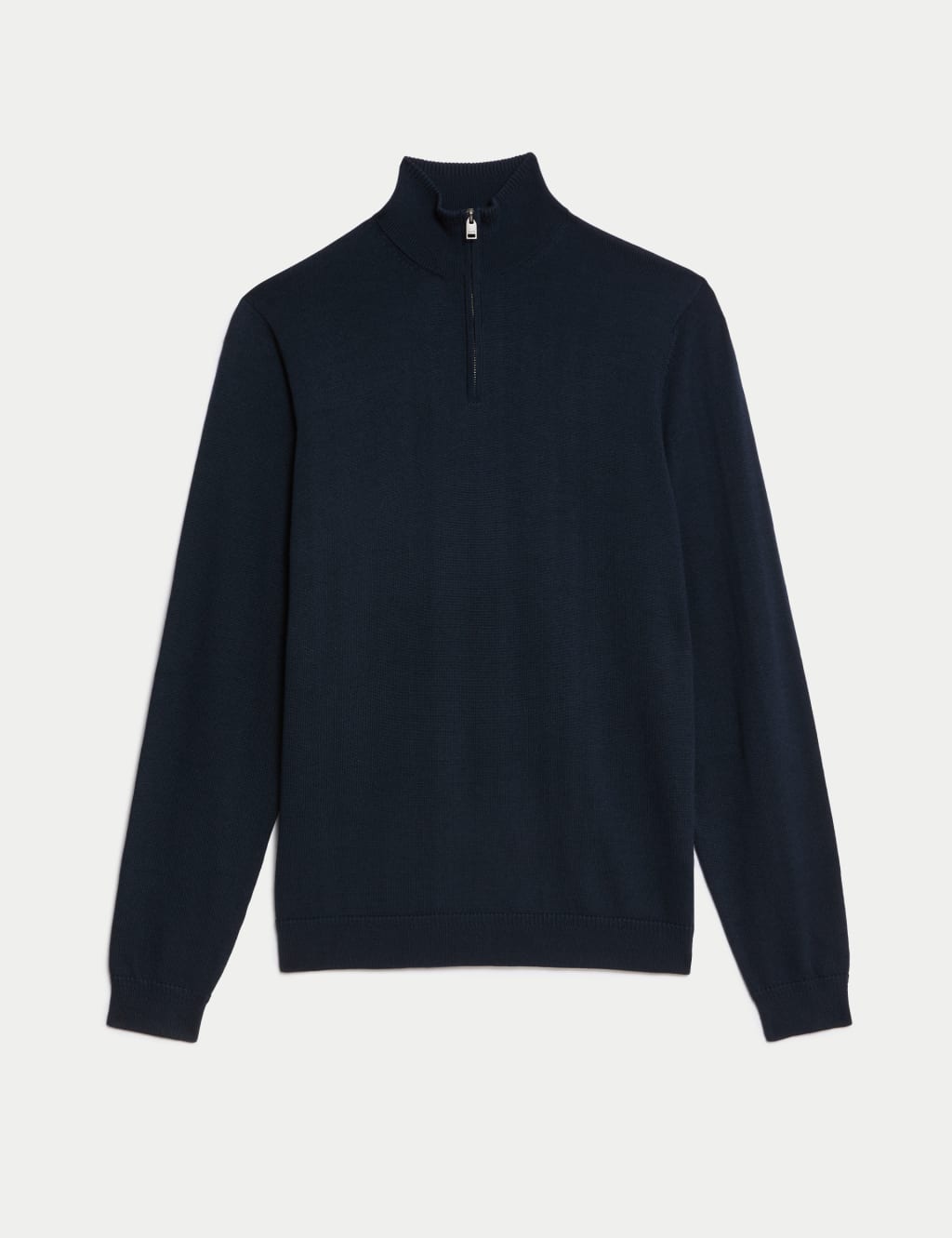 Merino Wool Rich with Silk Zip Up Jumper JAEGER M S