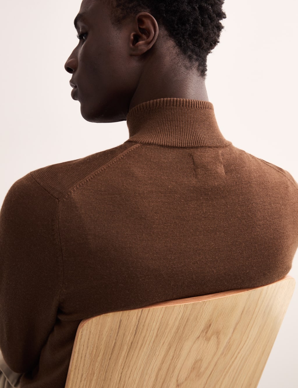 Merino Wool Rich with Silk Zip Up Jumper 5 of 8