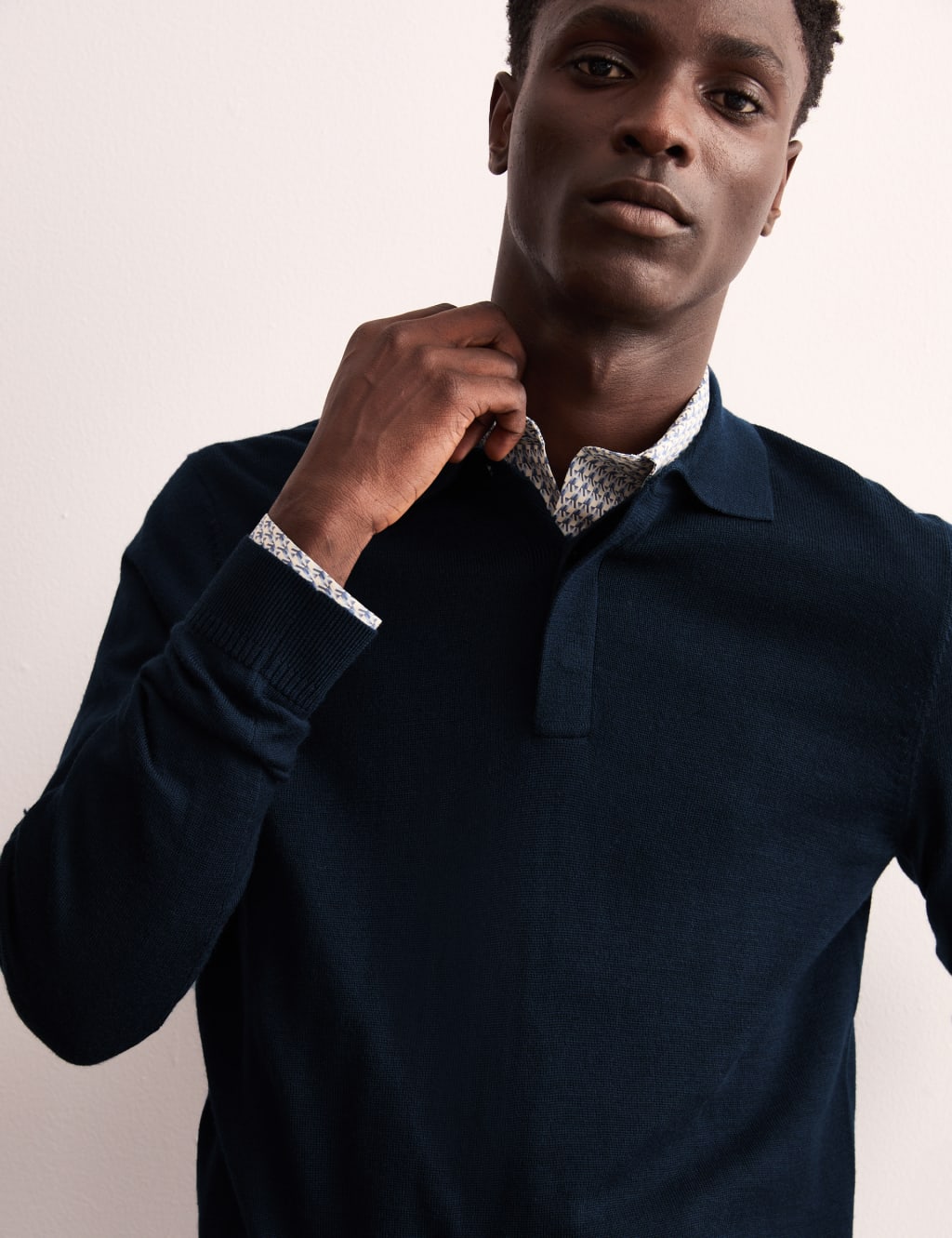 Silk knit polo shirts outlet