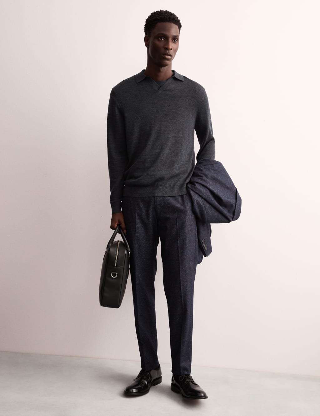 Merino Wool Rich Polo Shirt with Silk 3 of 7