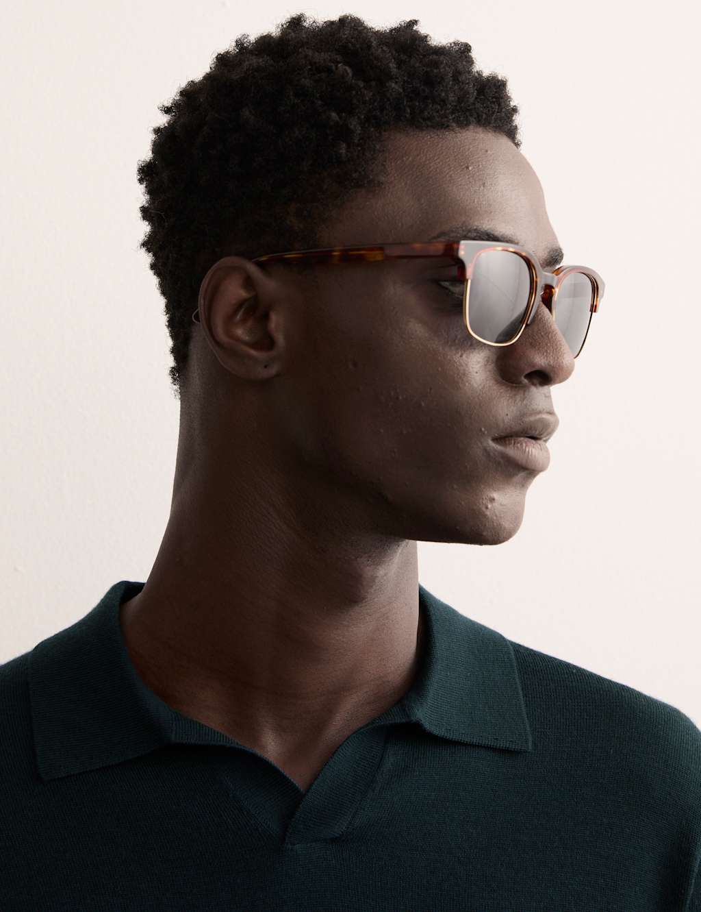 Merino Wool Rich with Silk Knitted Polo 3 of 8