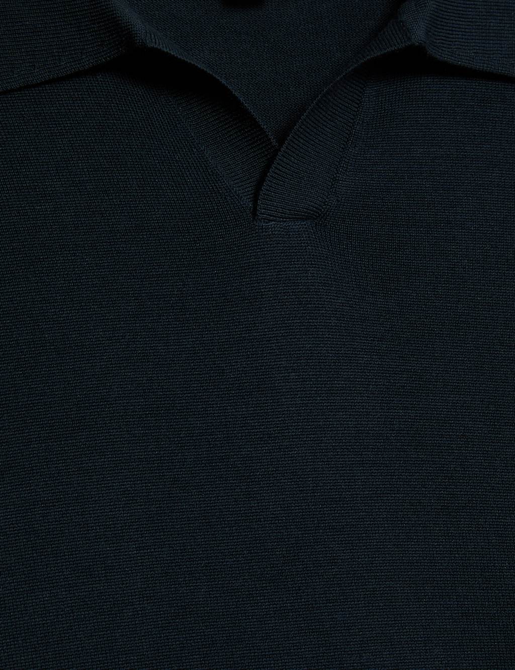 Merino Wool Rich with Silk Knitted Polo 8 of 8