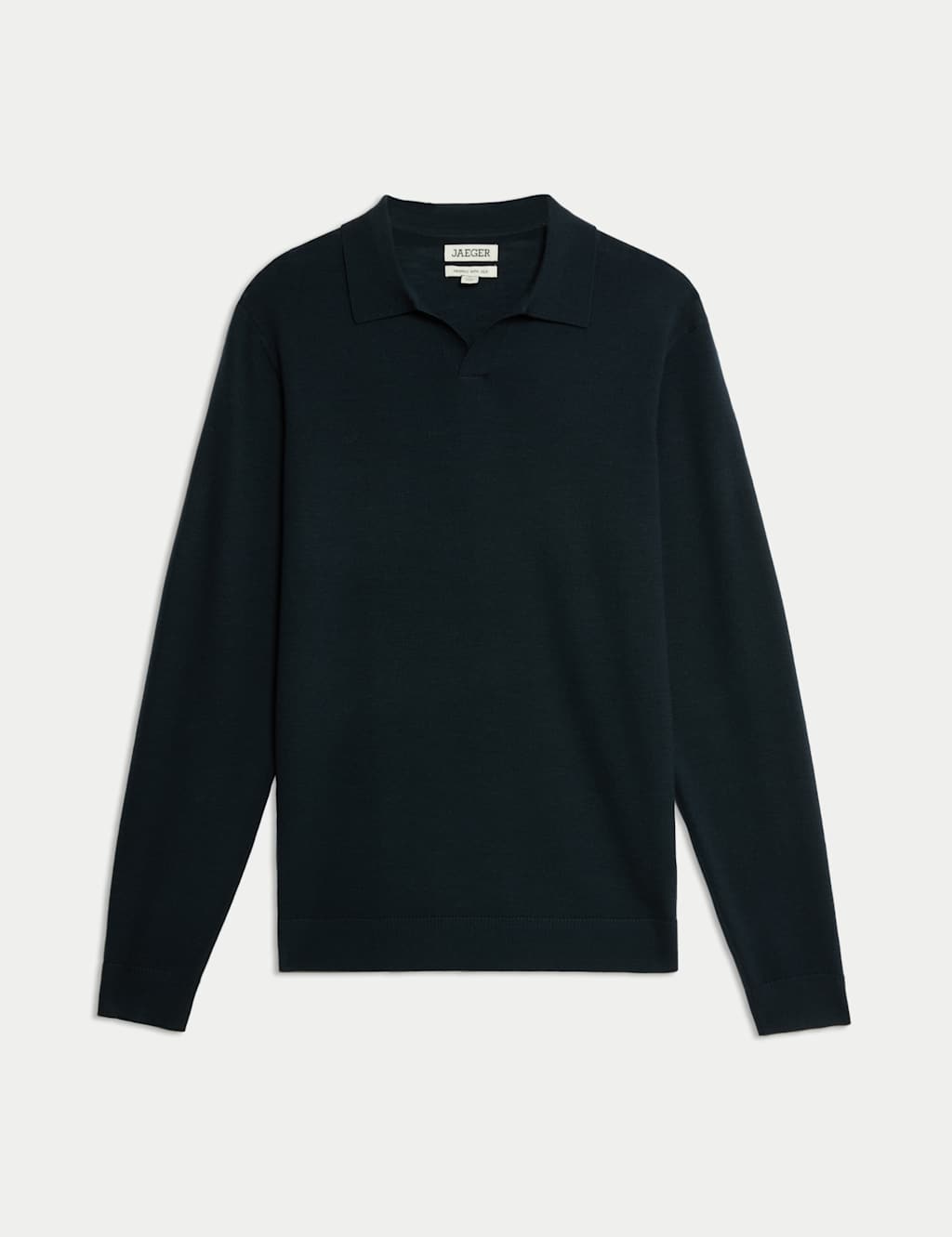 Merino Wool Rich with Silk Knitted Polo 2 of 8