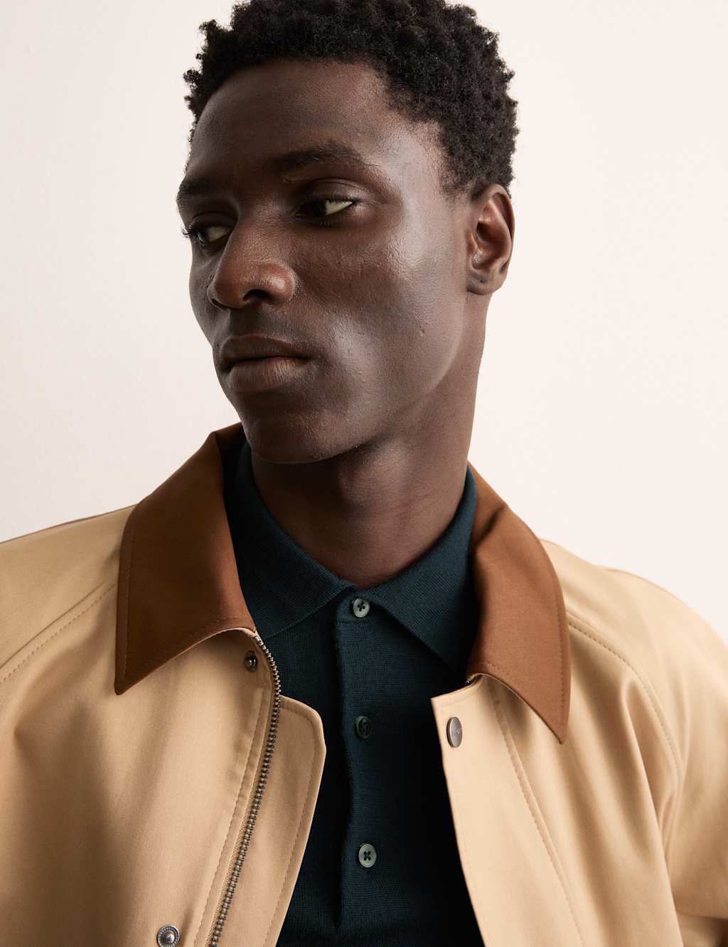 Merino Wool Rich with Silk Knitted Polo Shirt 3 of 8