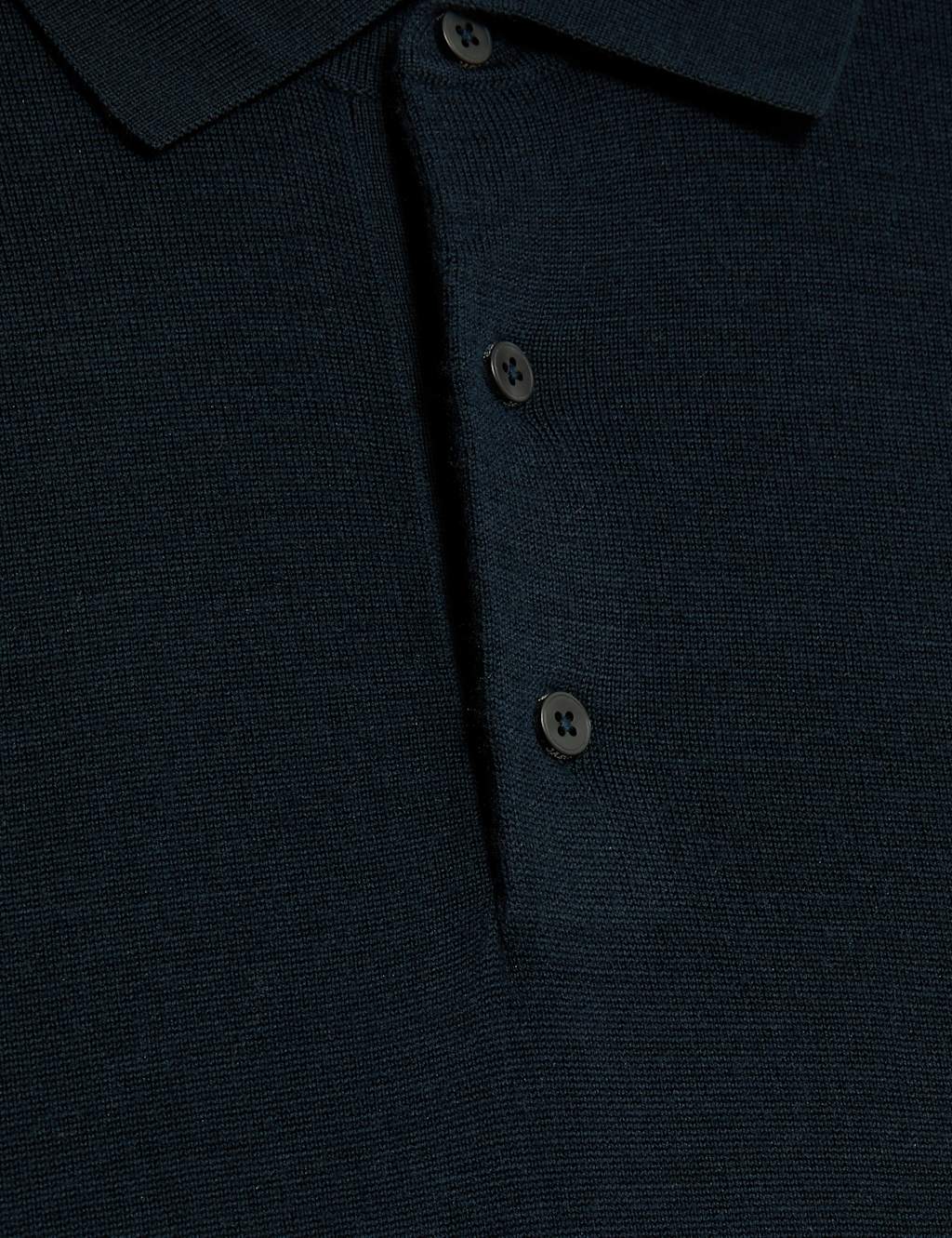 Merino Wool Rich with Silk Knitted Polo Shirt 8 of 8