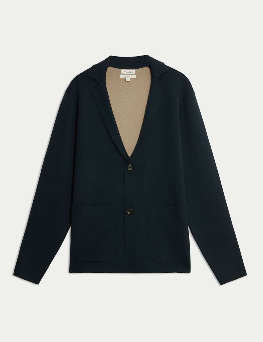 Pure Extra Fine Merino Wool Knitted Jacket 2 of 8