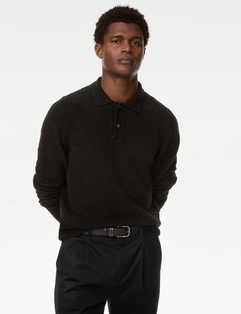 M&s mens knitted polo outlet