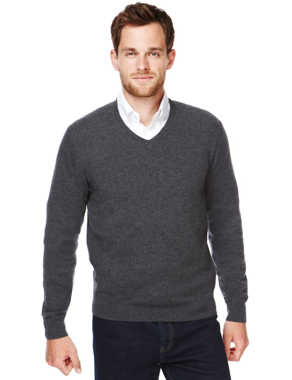 2in Longer Luxury Wool Rich Jumper with Cashmere Blue Harbour M S