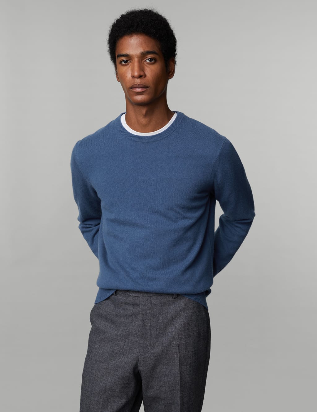 Pure Cashmere Crew Neck Jumper JAEGER M S