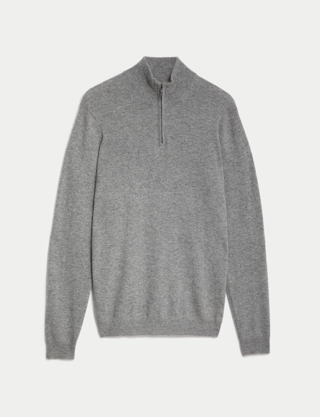 Half zip cashmere jumper outlet