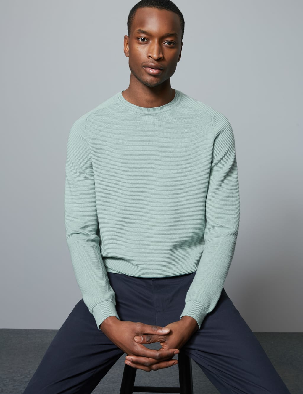 Supima Ripple Stitch Jumper Autograph M S