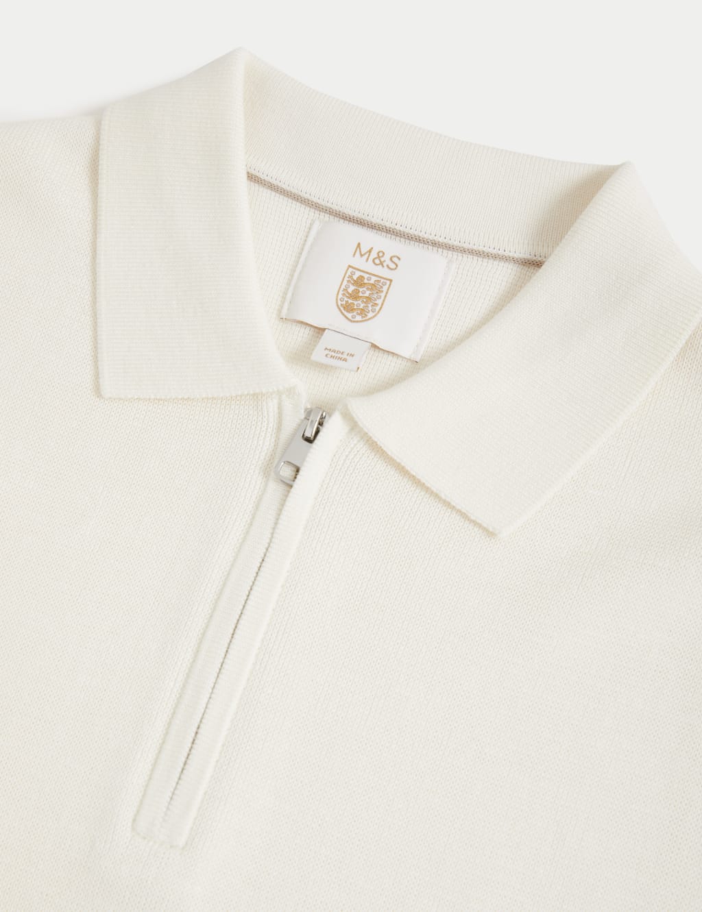 M&s mens knitted polo top