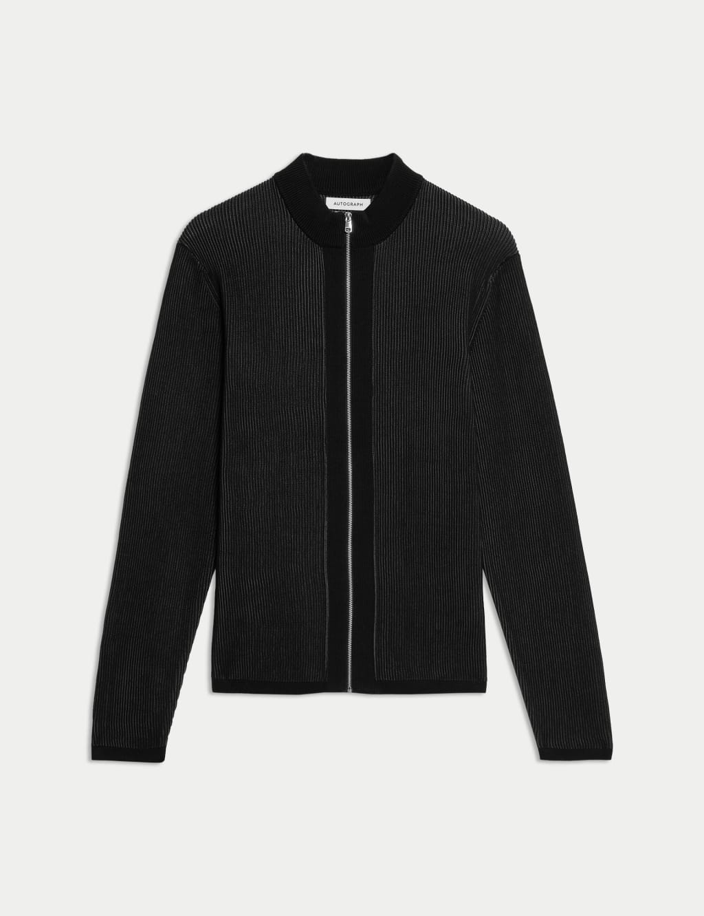 Mercerised Cotton Ribbed Knitted Jacket 2 of 5