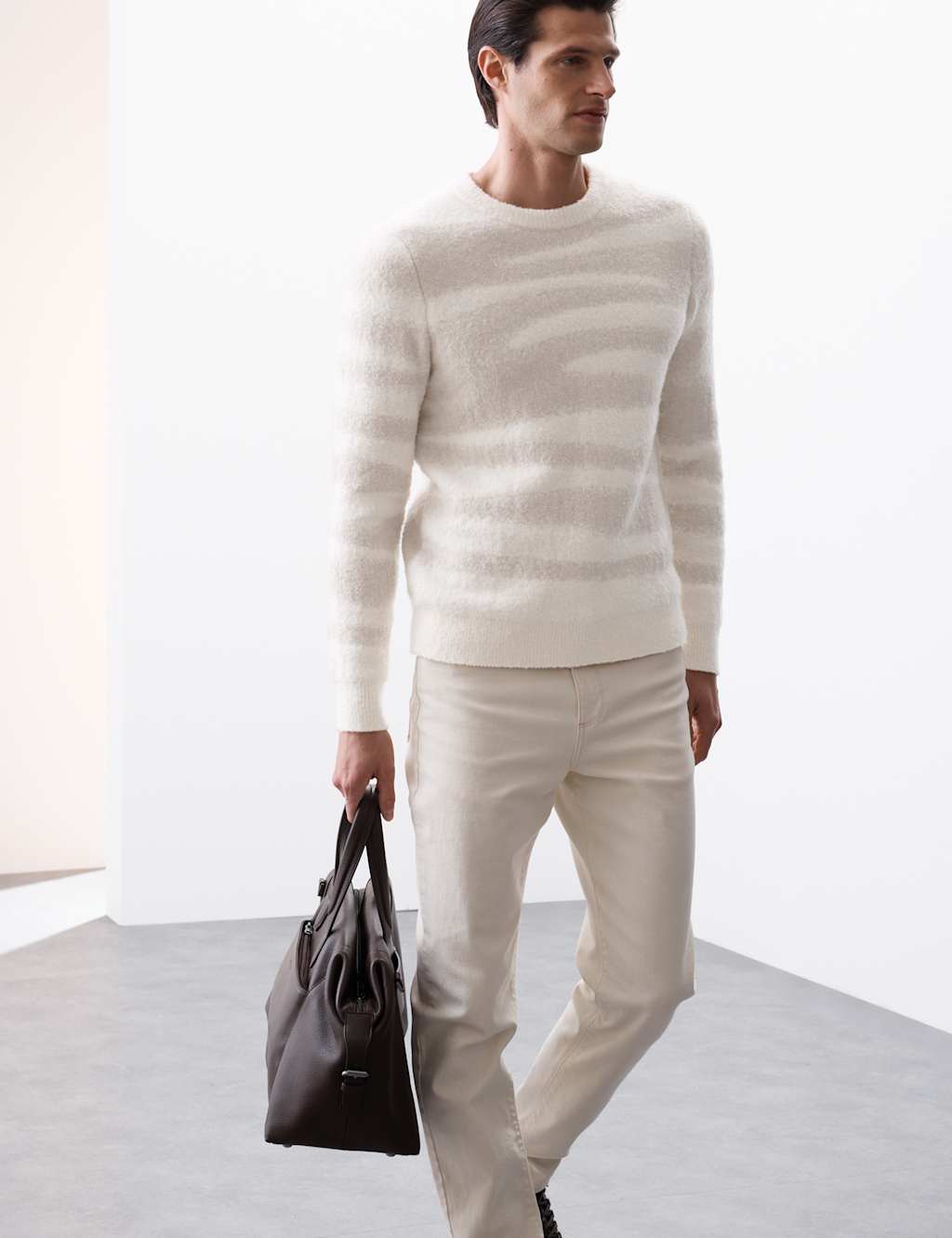 Merino Wool Rich Patterned Jumper 3 of 7