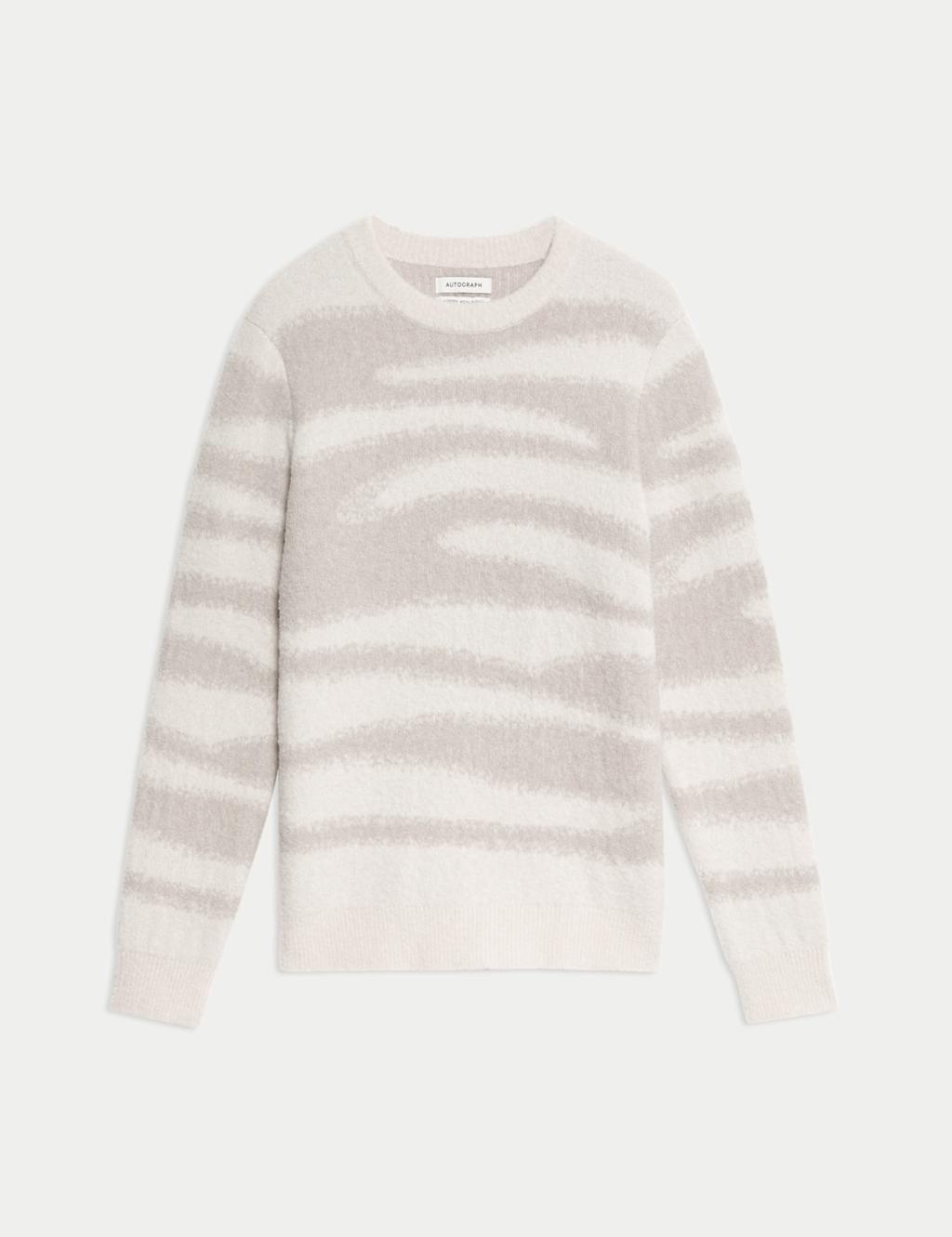 Merino Wool Rich Patterned Jumper 2 of 7