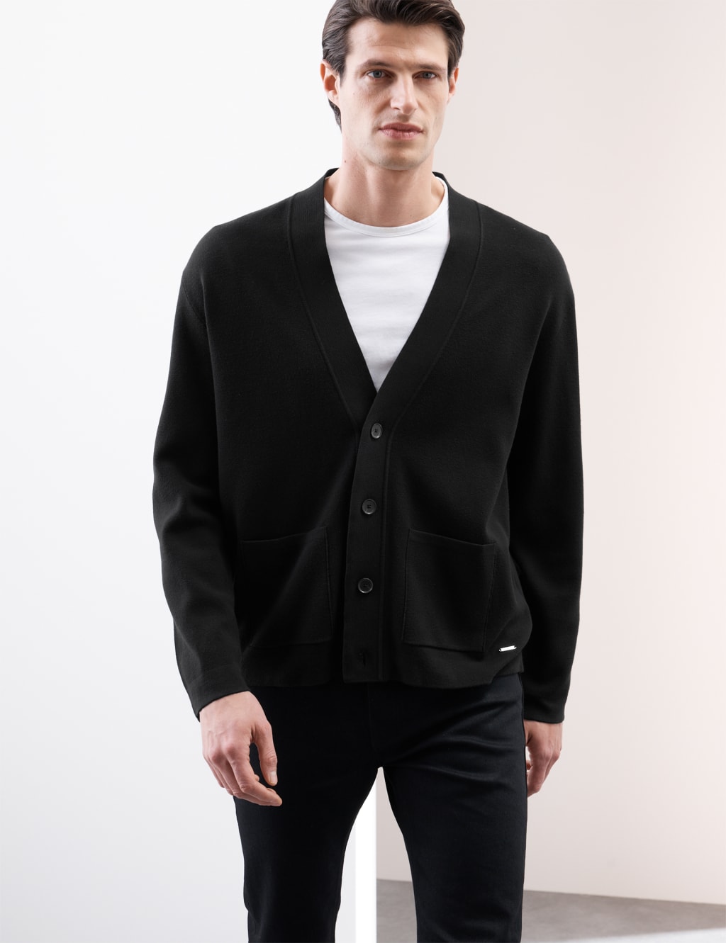 Relaxed V-Neck Cardigan 6 of 7