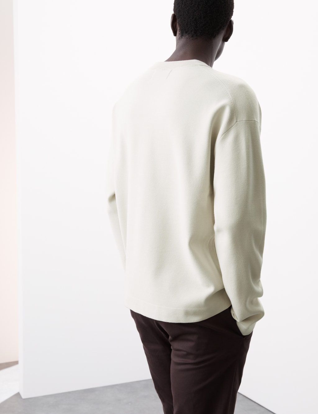 Relaxed  Milano Knit Crew Neck Jumper 4 of 6