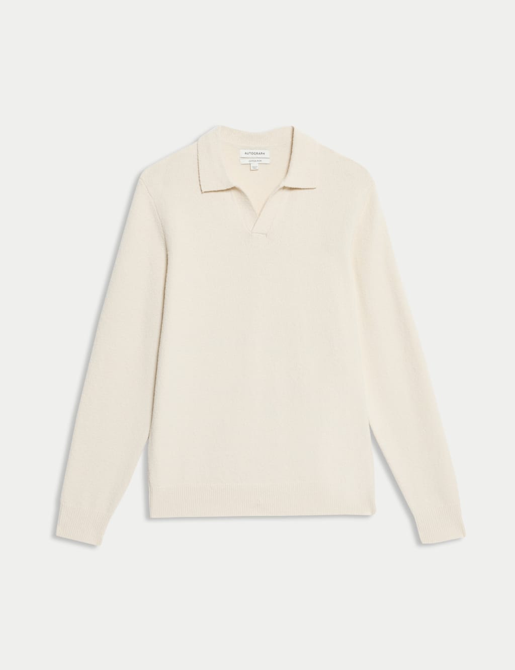 Cotton Rich Open Neck Knitted Polo Shirt 2 of 7