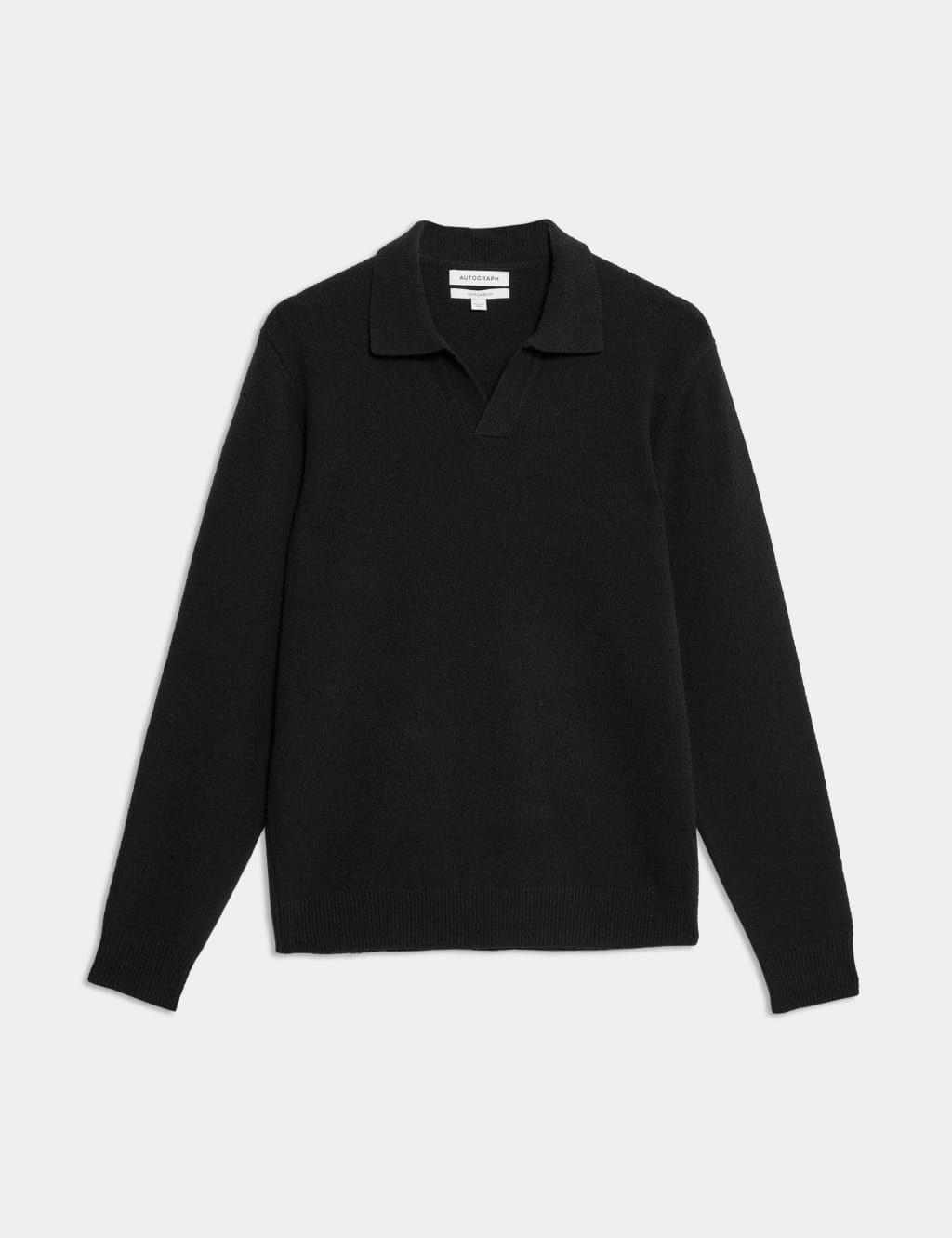 Cotton Rich Open Neck Knitted Polo Shirt 2 of 6