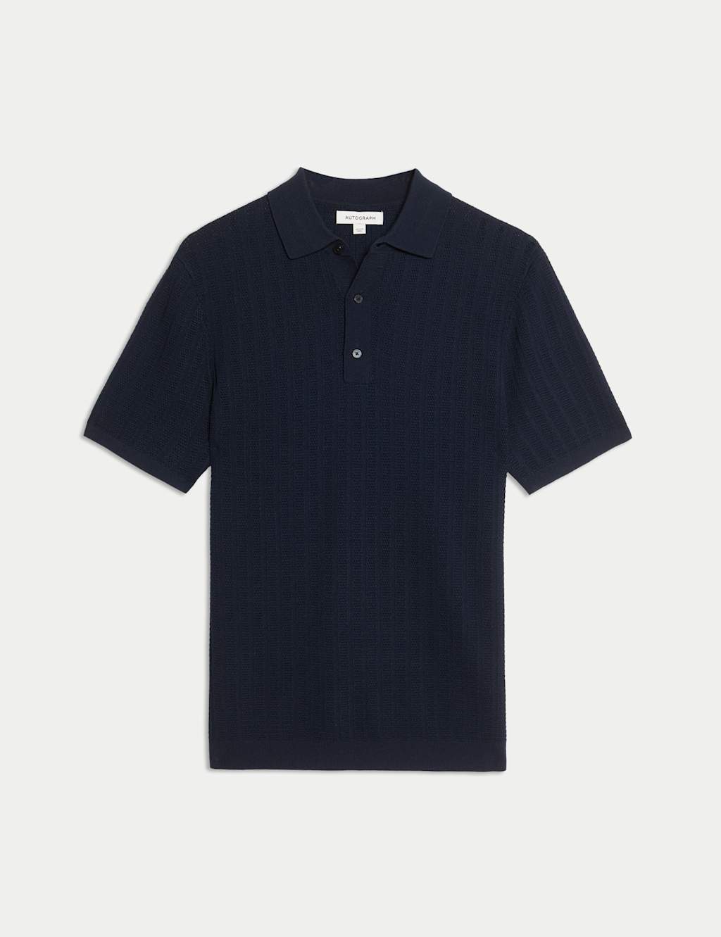 Textured  Viscose Rich Knitted Polo Shirt 2 of 7