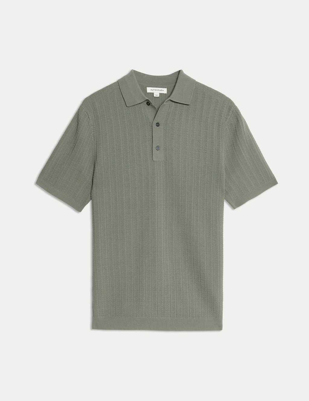 Textured  Viscose Rich Knitted Polo Shirt 2 of 7