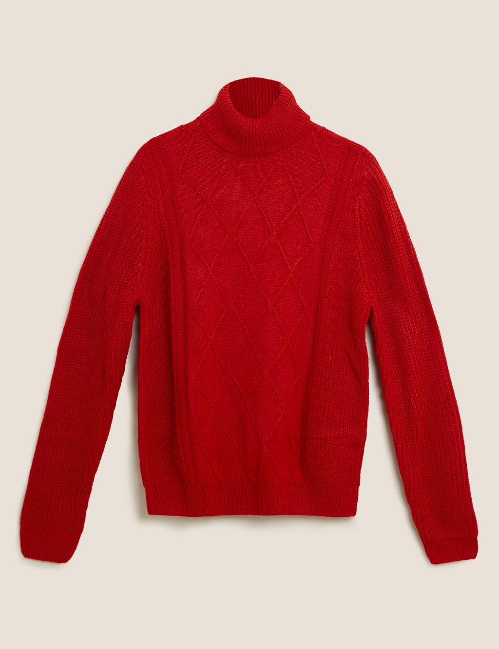 Cable Roll Neck Jumper 2 of 4