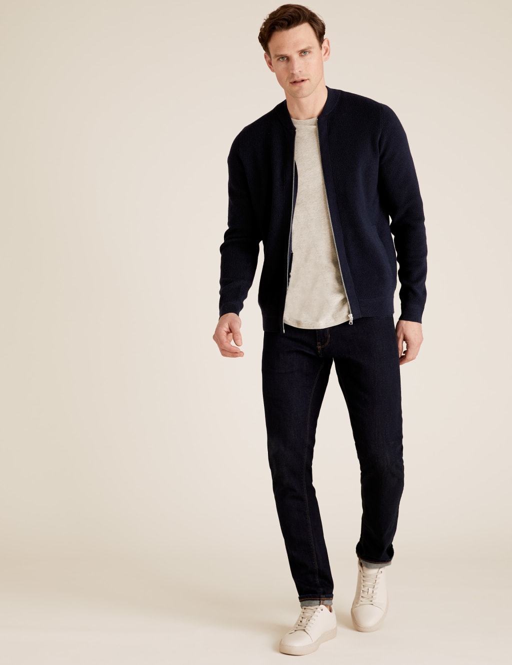 Ribbed Knitted Bomber 3 of 6