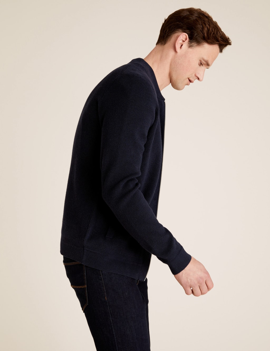 Ribbed Knitted Bomber 6 of 6