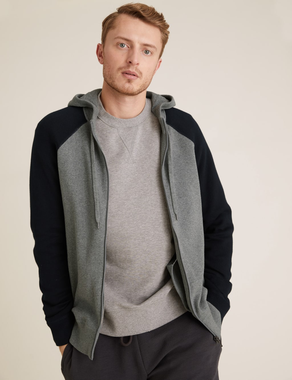 Pure Cotton Zip Through Hoodie 1 of 4