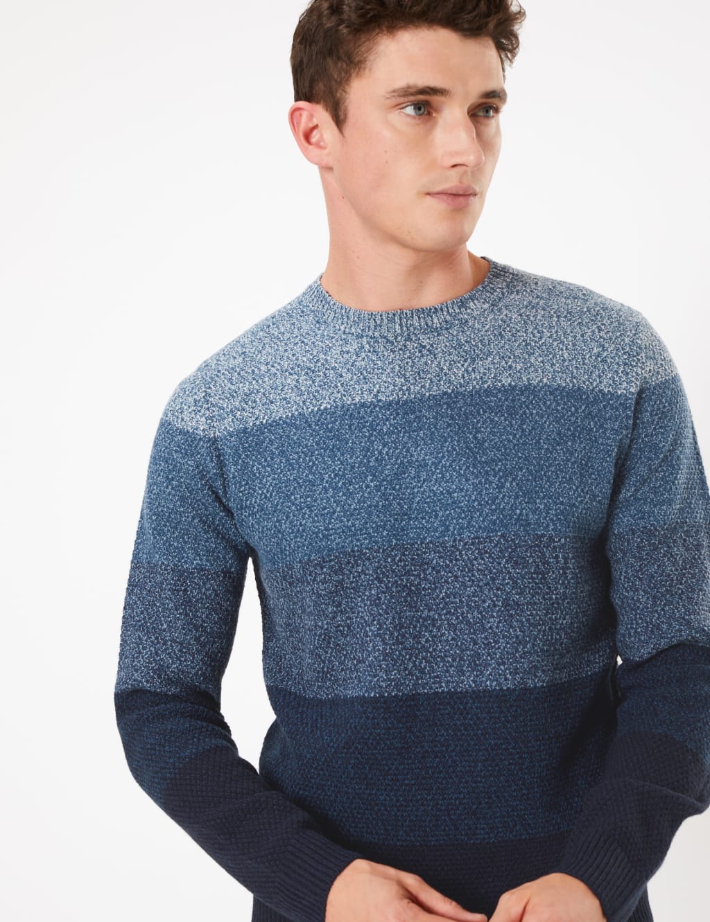 Colour Block Crew Neck Jumper 1 of 4
