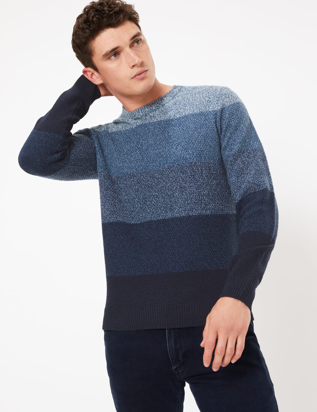 Colour Block Crew Neck Jumper 3 of 4