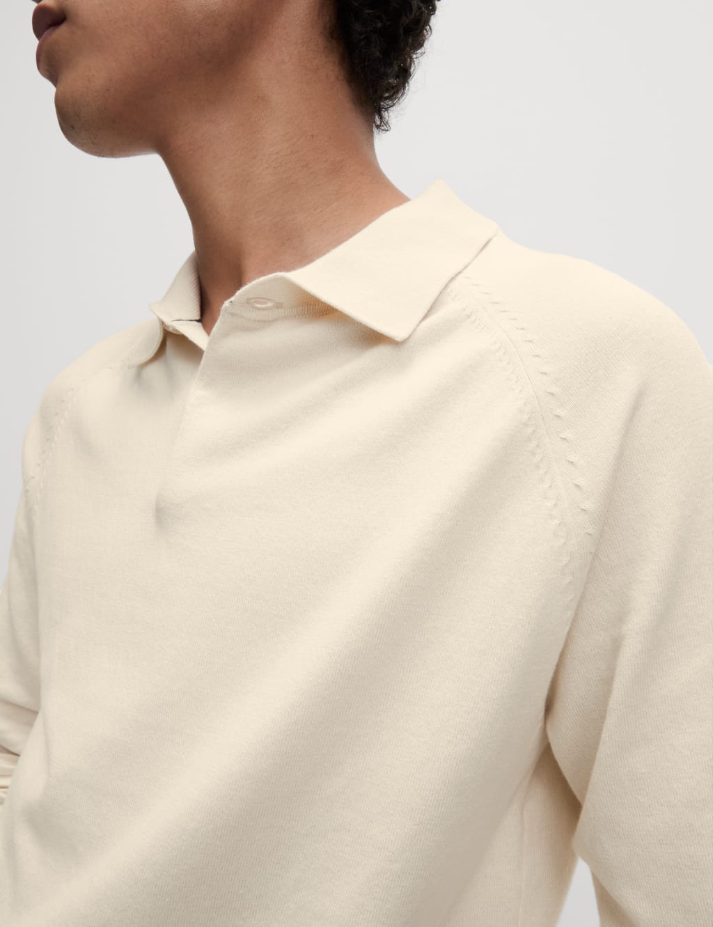 Cotton Rich Knitted Polo Shirt 5 of 6