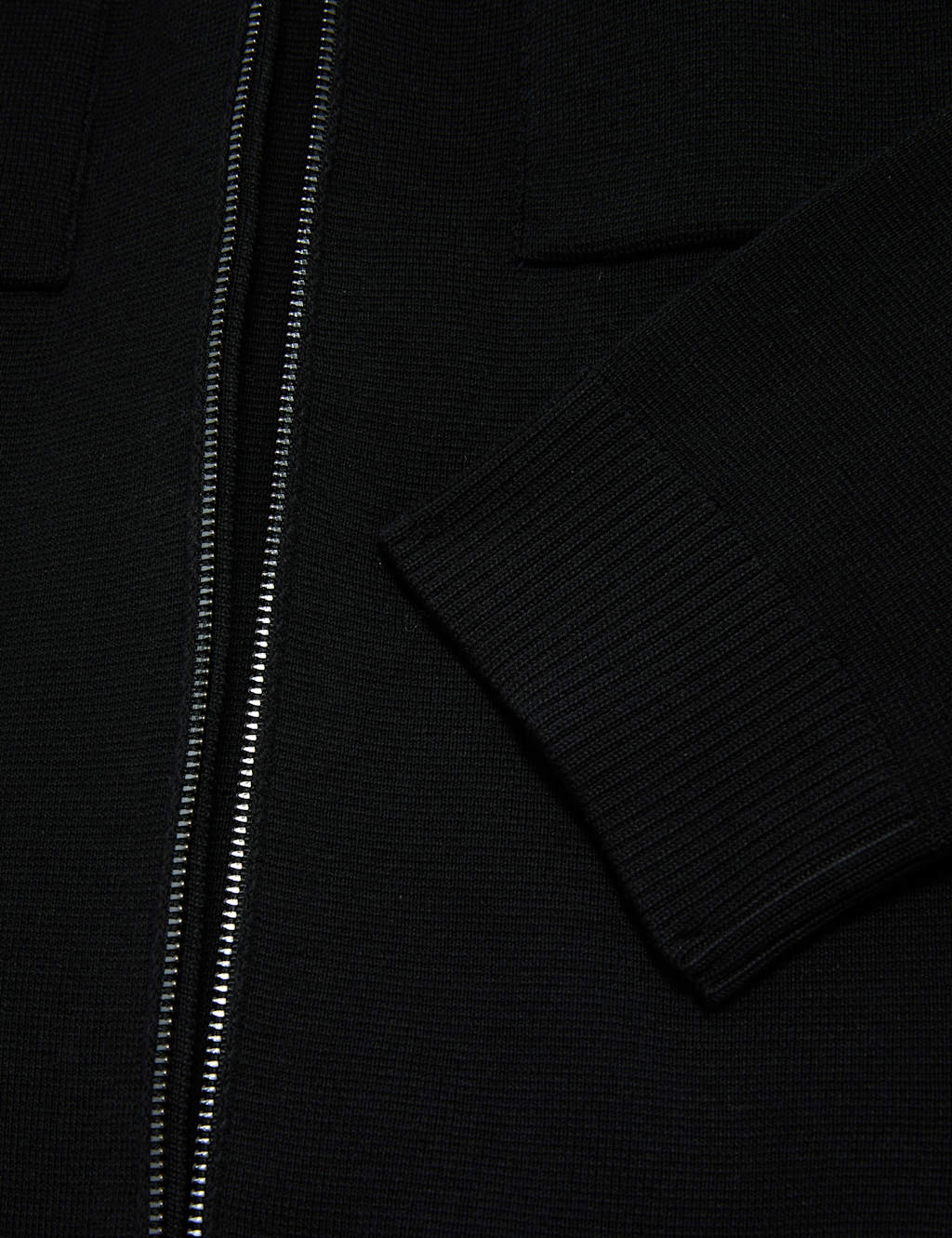 Cotton Rich Zip Up Knitted Jacket 8 of 8