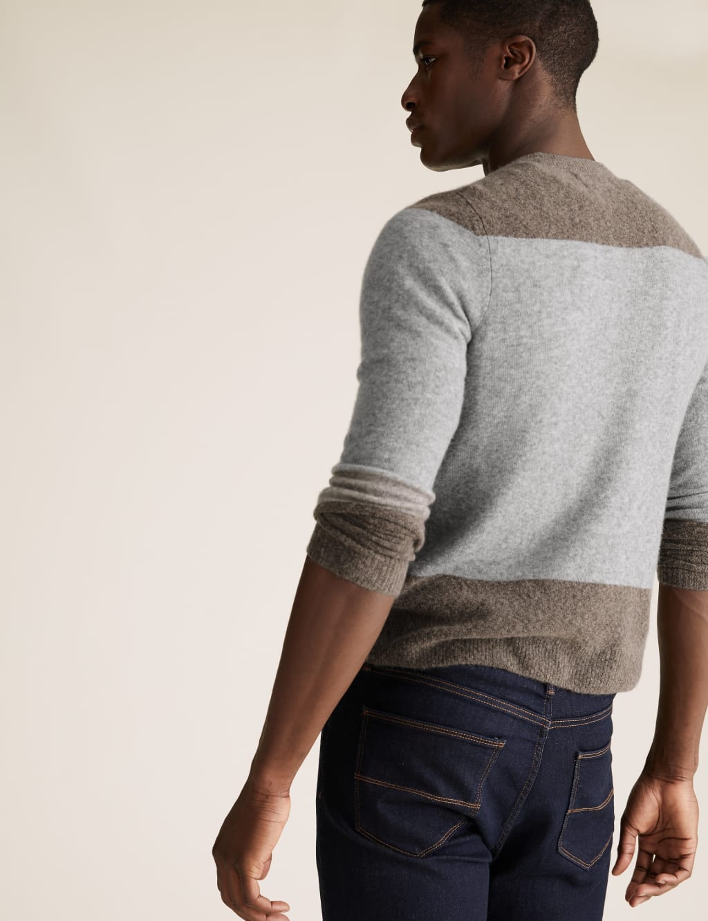 Block Stripe Crew Neck Jumper 4 of 4