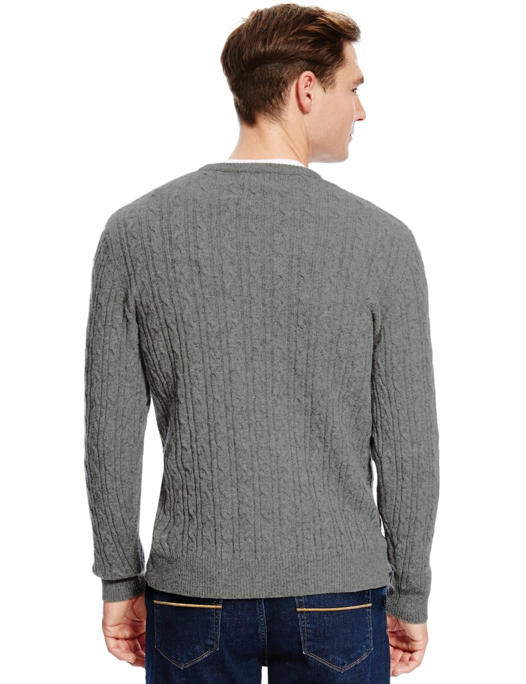 Pure Lambswool Textured Jumper 3 of 3