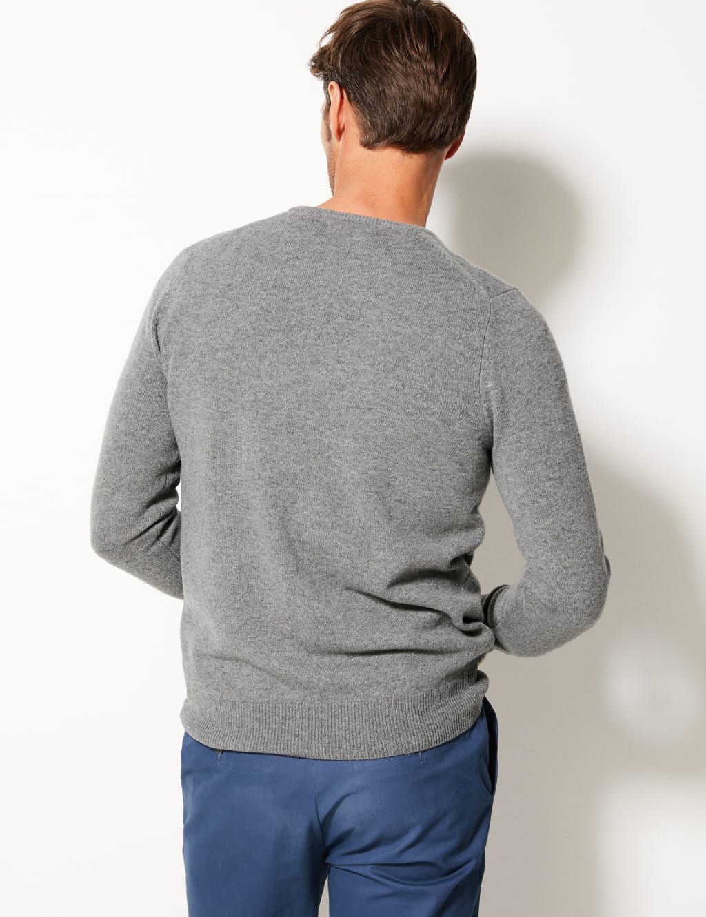 Pure Extra Fine Lambswool Crew Neck Jumper 4 of 4