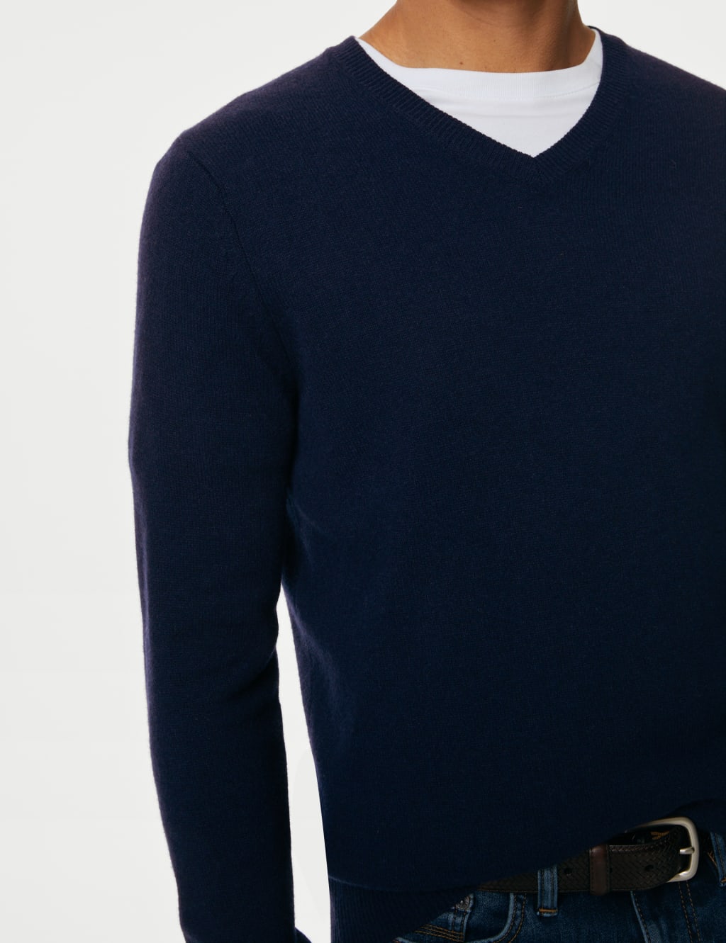 Mens v neck jumpers at m&s deals