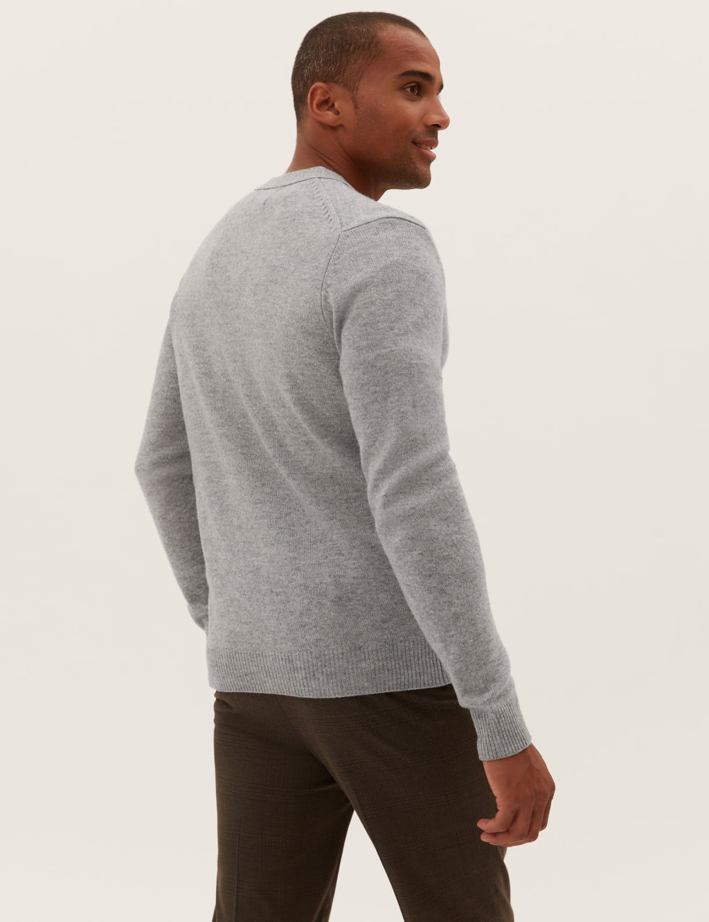 Pure Extra Fine Lambswool V-Neck Cardigan 4 of 5
