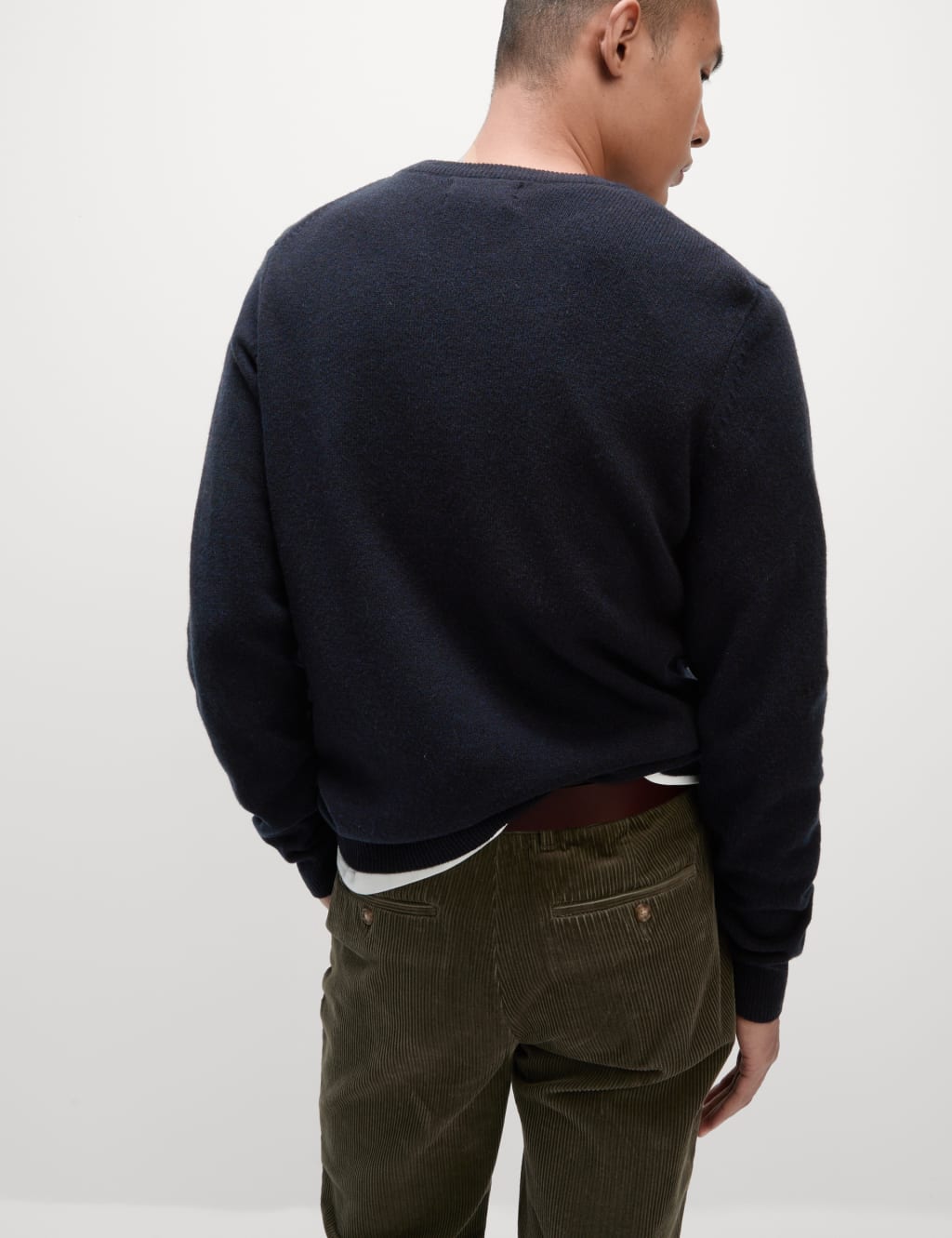 Pure Extra Fine Lambswool Crew Neck Jumper 5 of 5