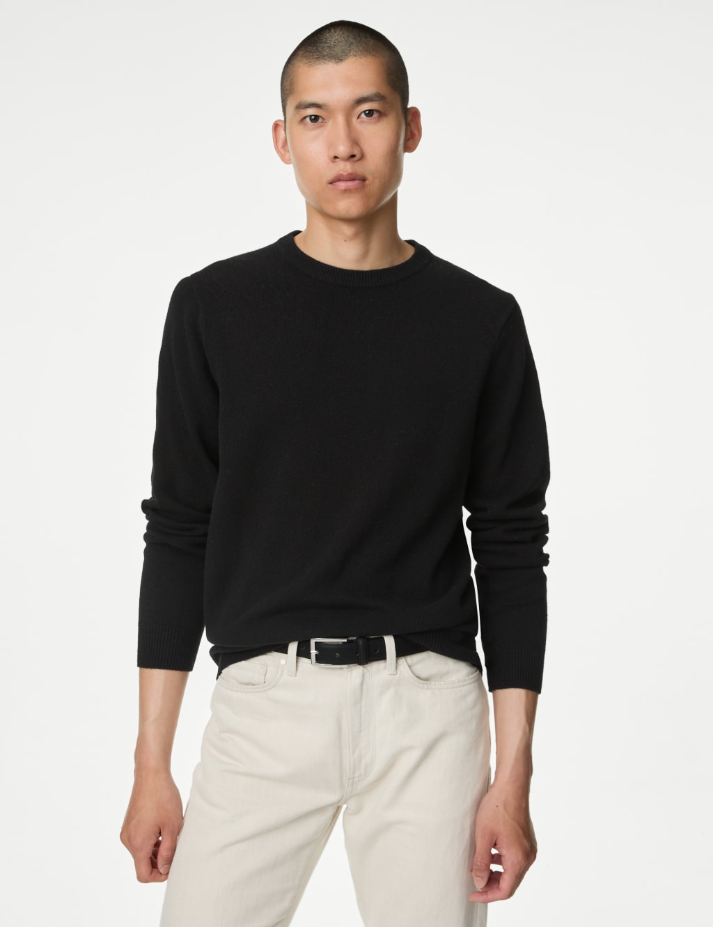 Marks and spencer crew neck jumper deals