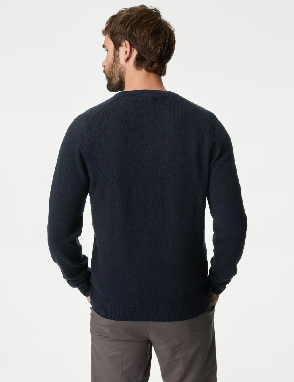 Pure Extra Fine Lamsbwool V Neck Jumper