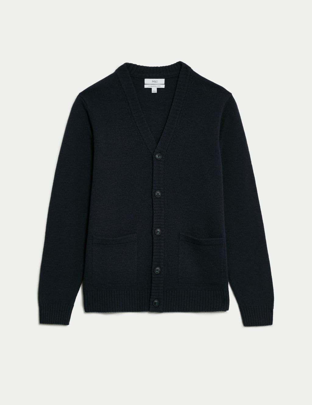 Extra Fine Lambswool Rich V-Neck Cardigan 2 of 6