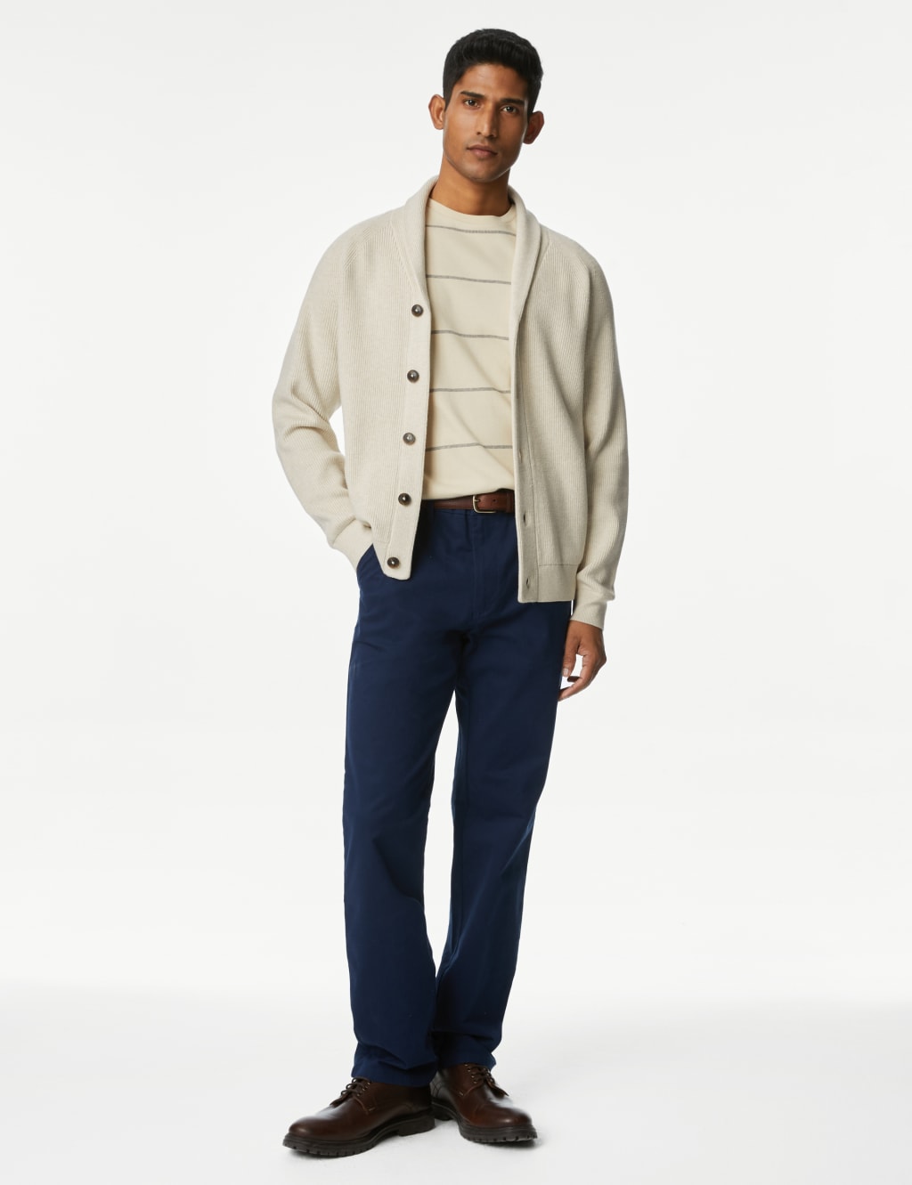 Collared shirt with cardigan discount
