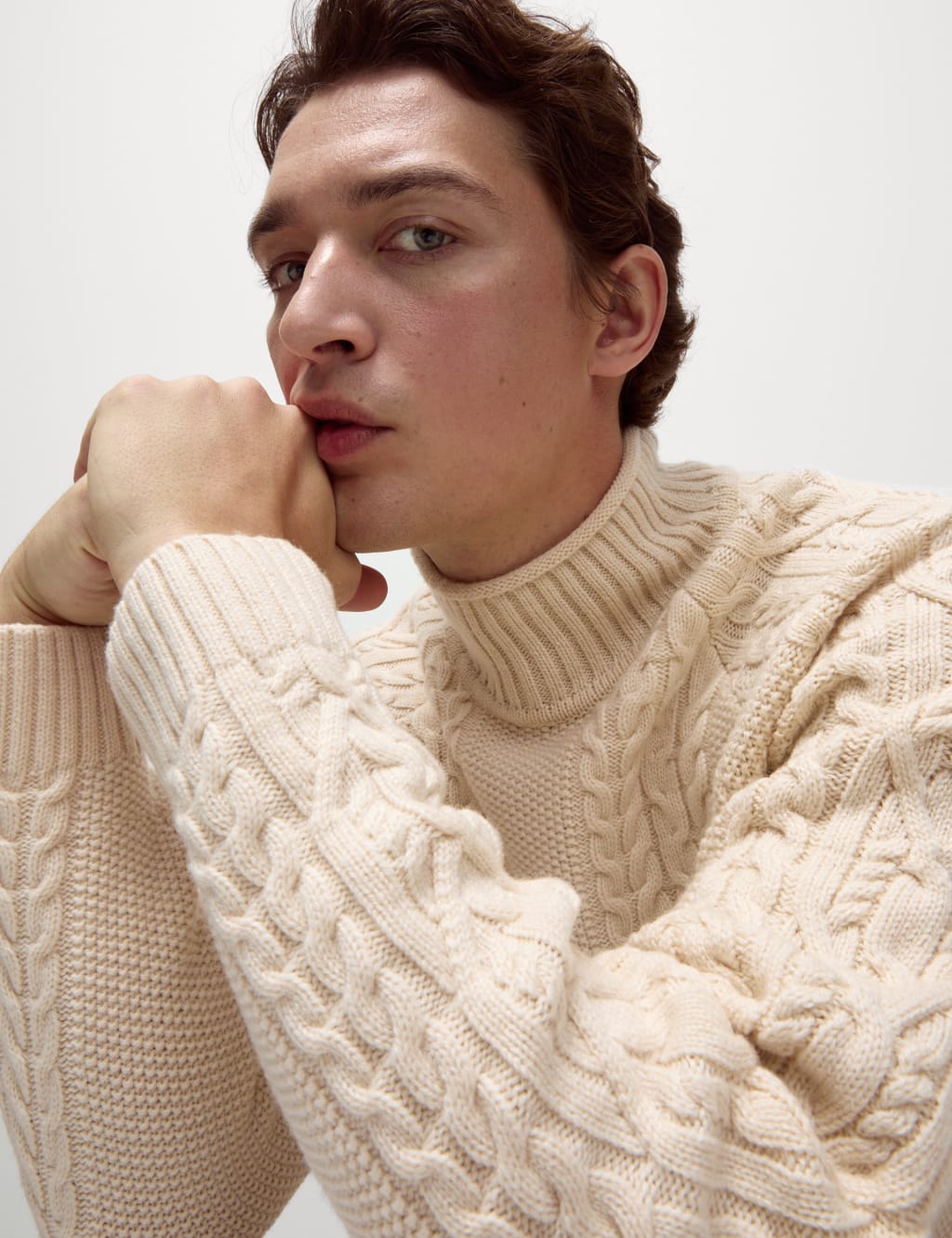 Roll neck jumper mens marks and spencer on sale