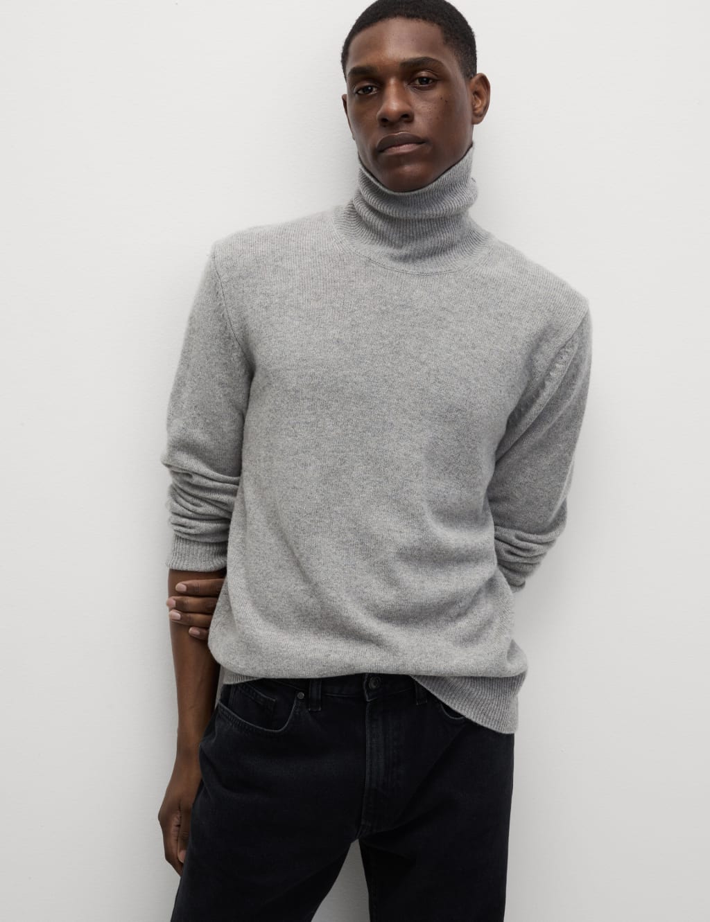 Lambswool Rich Roll Neck Jumper