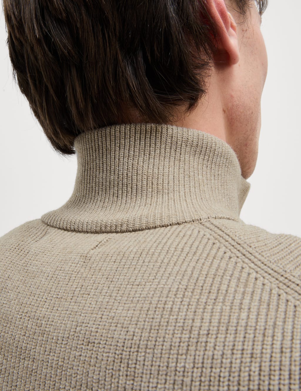 Cotton Blend Half Up Ribbed Jumper 5 of 7