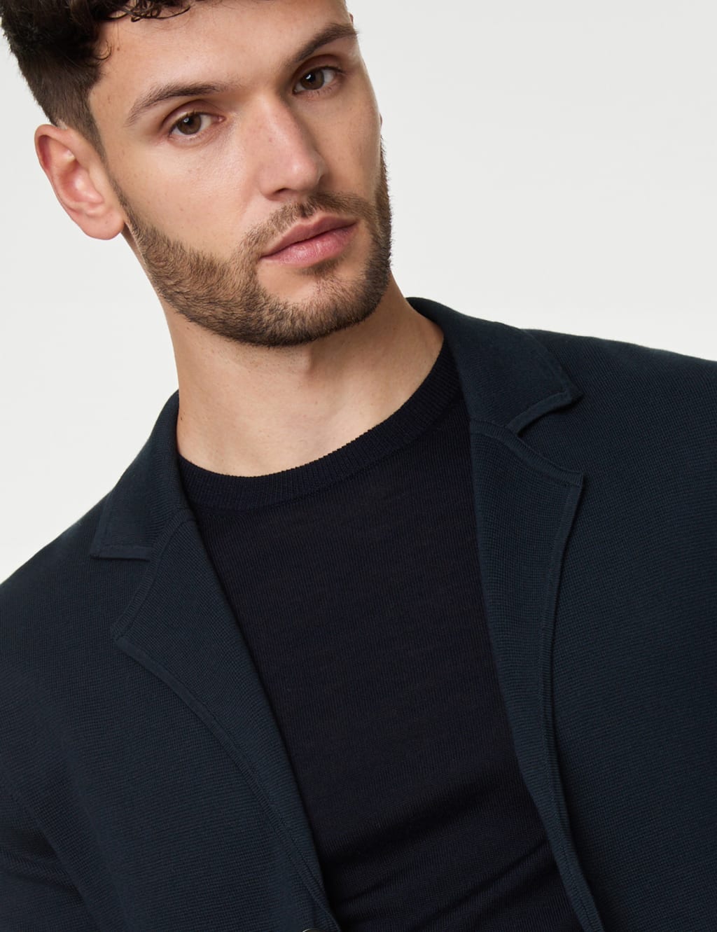Casual knit blazer on sale